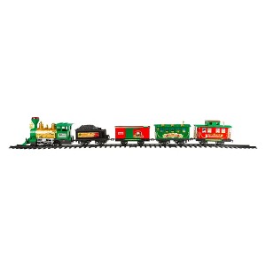 Northlight 21-Piece Battery Operated Lighted & Animated Christmas Express Train Set with Sound - 1 of 3