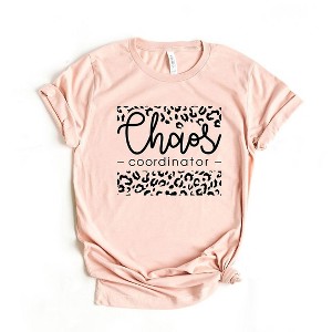 Simply Sage Market Women's Leopard Chaos Coordinator Short Sleeve Graphic Tee - 1 of 2