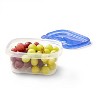 Snapware Rectangle Food Storage Container - Clear/Purple, 23 c - Harris  Teeter