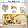 40"x20"x47.5" Large Hamster Cage w/Legs & Acrylic Window | Chew-Proof Habitat w/Openable Top for Guinea Pigs/Chinchillas - 4 of 4