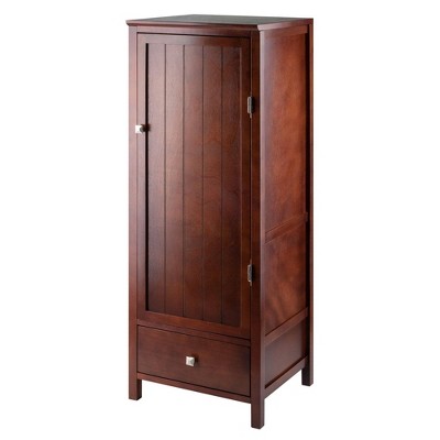Brooke Jelly Close Cupboard with Door and Drawer Wood/Espresso - Winsome