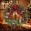 TackView 24" Christmas Wreath, Artificial Xmas Wreath for Front Door, Wall, Window, Green - 4 of 4