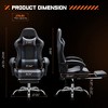 Lyngins Ergonomic Gaming Computer Chair with Footrest, Video Game Desk Chair, PU Leather Recliner with Headrest & Fixed Up Armrest, Home Office Chair - 2 of 4
