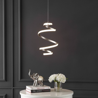 11" Silver Modern Minimalist Aluminum LED Pendant Light