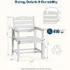 GardenJoy 2-Piece HDPE Outdoor Dining Chairs - Weather Resistant Patio Seating - 2 of 3