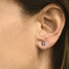 Pompeii3 1/3ct Blue Diamond Studs 14 Karat White Gold - 3 of 4