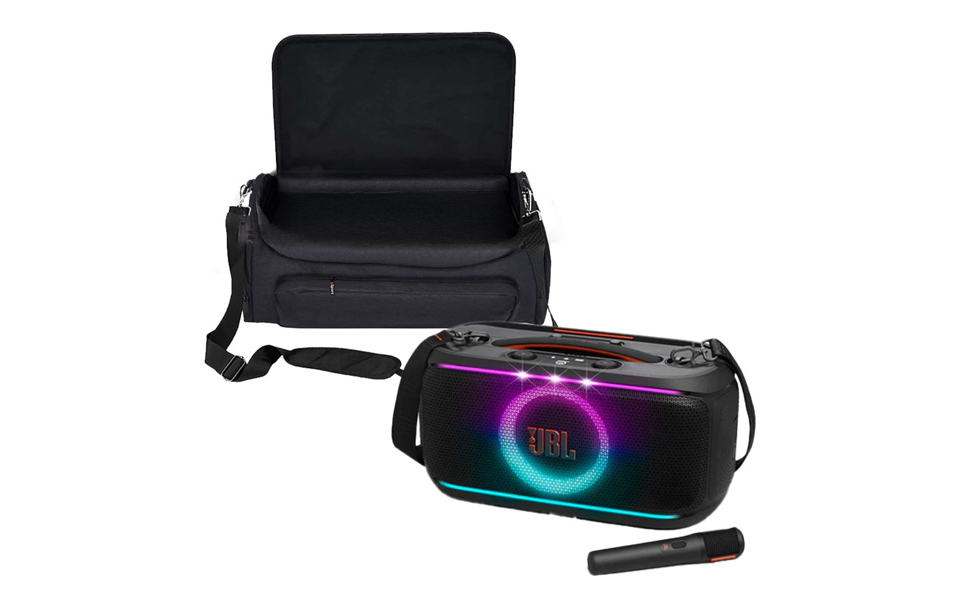 JBL PartyBox On-The-Go 2 Portable Party Speaker with gSport Carrying Bag
