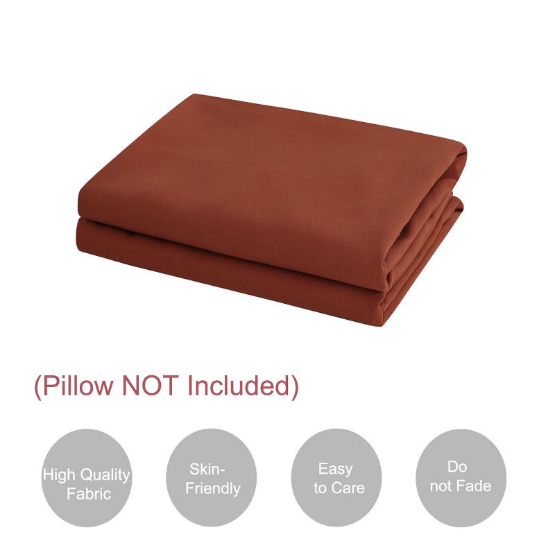 PiccoCasa Luxury 1800 Brushed Microfiber Pillowcases 2 Pcs, 4 of 8