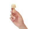 Bright Creations Mini Wooden Mushrooms to Paint, Unfinished Wood Figurines for Craft Ornament (7 Sizes, 14 Pack) - 4 of 4