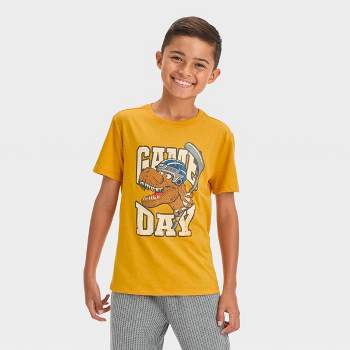 Boys' Short Sleeve 'Game Day' Graphic T-Shirt - Cat & Jack™ Yellow