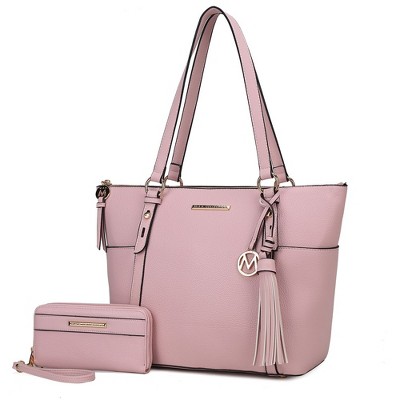 MKF Collection Gloria Vegan Leather Women’s Tote Bag with Wallet Set by Mia K