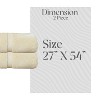 Home Weavers Elegance Essentials 550GSM 100% Cotton Zero Twist Super Absorbent Bath Towel Set - 2 of 4