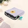 Unique Bargains Bell Flower Makeup Bag Light Purple 1 Pc - 3 of 4