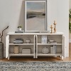 Okak 65/34" Modern Buffet Cabinet with Storage,Fluted Sideboard Console Table with Adjustable Shelves for Entryway/Kitchen/Dining Room - 4 of 4