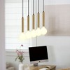 Lark Bobbie 5 - Light Chandelier in  Lacquered Brass/Black - 2 of 4