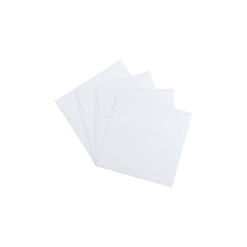 JAM Paper 5.5 x 5.5 Square Invitation Envelopes White 28415B, 3 of 5