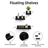 Dsvimoy Planter Stands and Holders Planter Stands Shelf with Invisible Brackets for Home Storage, Black, 21"*5"*3" - 3 of 4