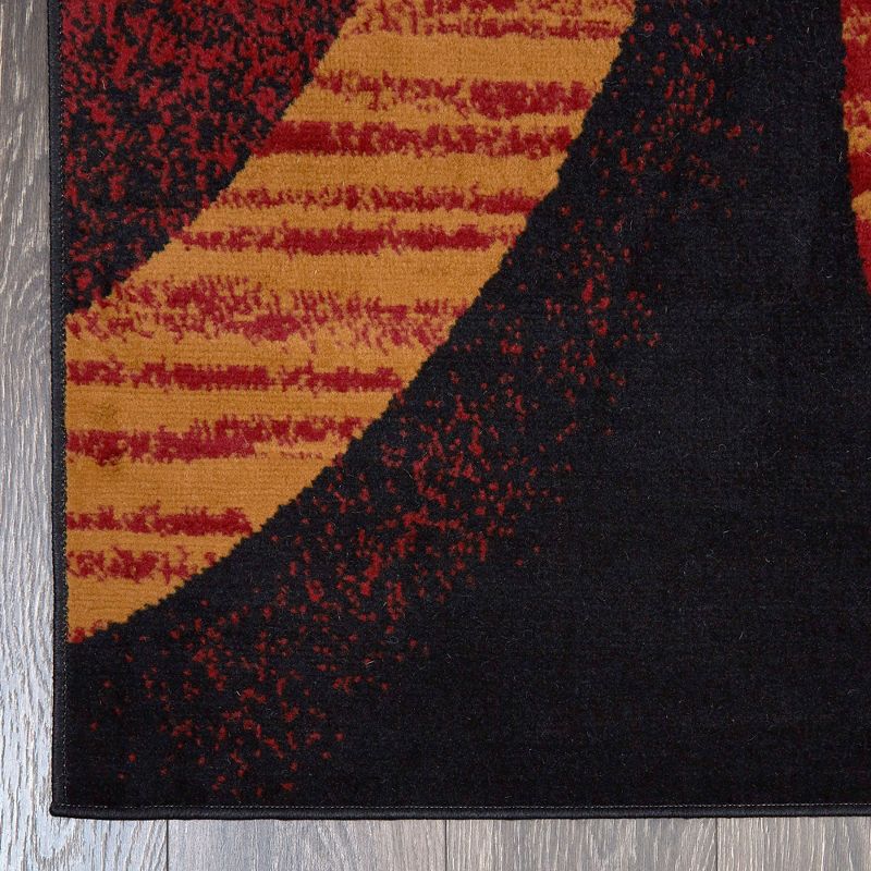 Home Dynamix Premium Indus Contemporary Geometric Area Rug, Black/Red, 7'8"x10'7", 2 of 3