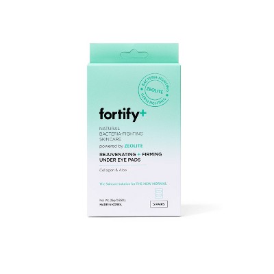 Fortify+ Natural Bacteria-Fighting Skincare Rejuvenating and Firming Under Eye Pads - 5ct/3.7oz