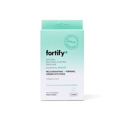 Fortify+ Natural Germ Fighting Skincare Rejuvenating And Firming Under Eye  Pads - 5ct/3.7oz : Target