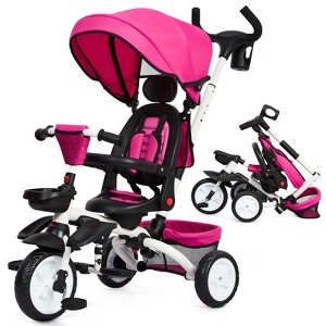 7 in 1 Folding Toddler Bike with Removable Adjustable Push Handle - 1 of 4