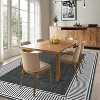 Modern Striped Area Rugs Washable Soft Rug for Living Room Thin Low Pile Non Slip Stain Resistant Carpet for Bedroom Office Farmhouse - 2 of 4