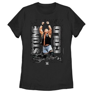 Women's WWE Stone Cold Steve Austin Signature Photo T-Shirt - 1 of 4