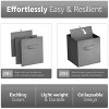Sorbus 11 Inch 4 Pack Foldable Fabric Storage Cube Bins with Handles - for Organizing Pantry, Closet, Nursery, Playroom, and More - 4 of 4
