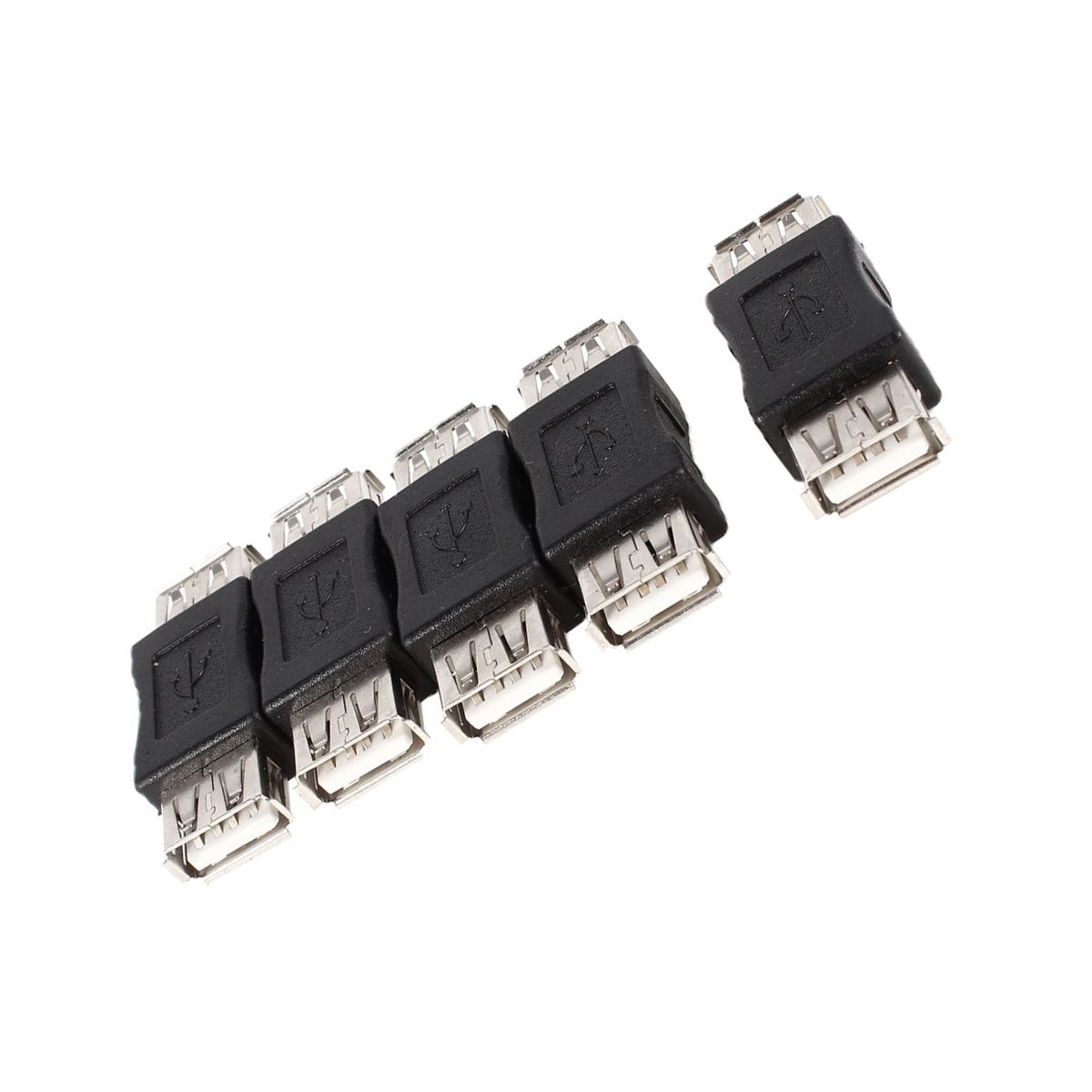 Unique Bargains Metal Plastic Durable USB Adapter Connector 5 Pcs - thumbnail 5