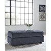 Signature Design by Ashley Albar Place Oversized Accent Ottoman, Cobalt - 2 of 4