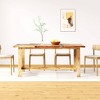 vidaXL Dining Table Multicolored Reclaimed Wood Large Industrial - 2 of 4