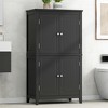 OUTSUPPLY Elegant Freestanding Bathroom Storage Cabinet with 4 Doors, Adjustable Shelves, Anti-Tip Safety - 2 of 4