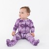 Leveret Girls Cotton Baby Footed Pajamas – 3 Pack – Tie Dye Pinks Sleepers - 3 of 4