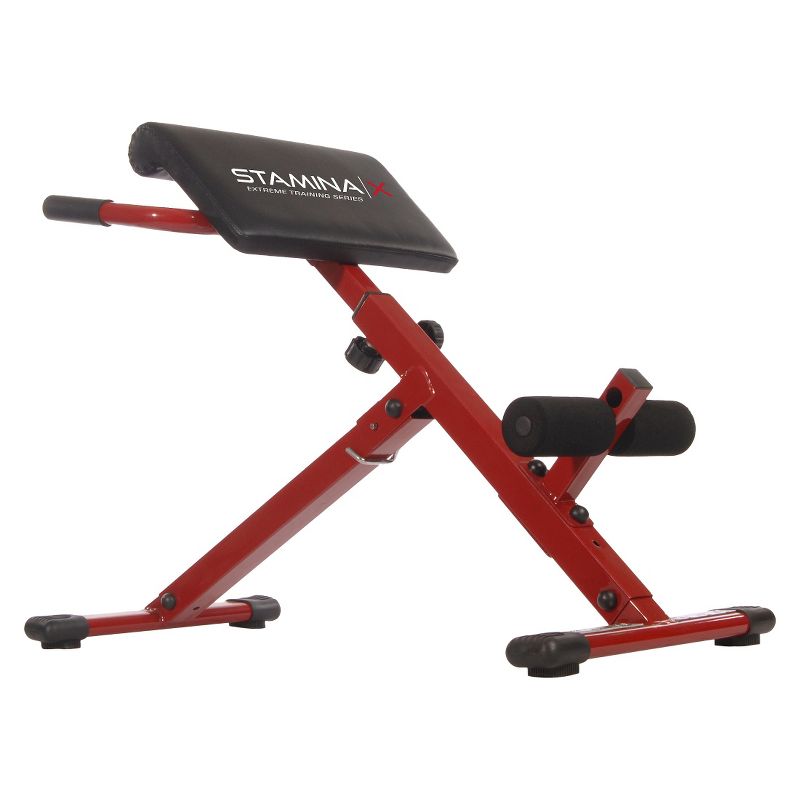 Stamina X Hyper Bench with Smart Workout App, No Subscription Required with Hyperextension and Core Strengthening Station, 5 of 6