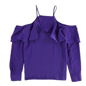 bar III Womens Cold Shoulder Knit Blouse - 1 of 2