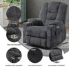 KWPZQEB Large Power Lift Recliner Chair, Electric Recliner w/ Heat & Massage and 2 Cup Holders,Lay Flat Sleeping Chair for Living Room - 3 of 4