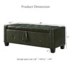 Lyngins Upholstered Storage Bench, Tufted PU Ottoman Bench with Storage, Easy-Clean Entryway Bench & Bed Bench, Foot Stool for Living Room/Bedroom - 4 of 4