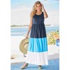 Woman Within Women's Plus Size Colorblock Tiered Dress - 4 of 4
