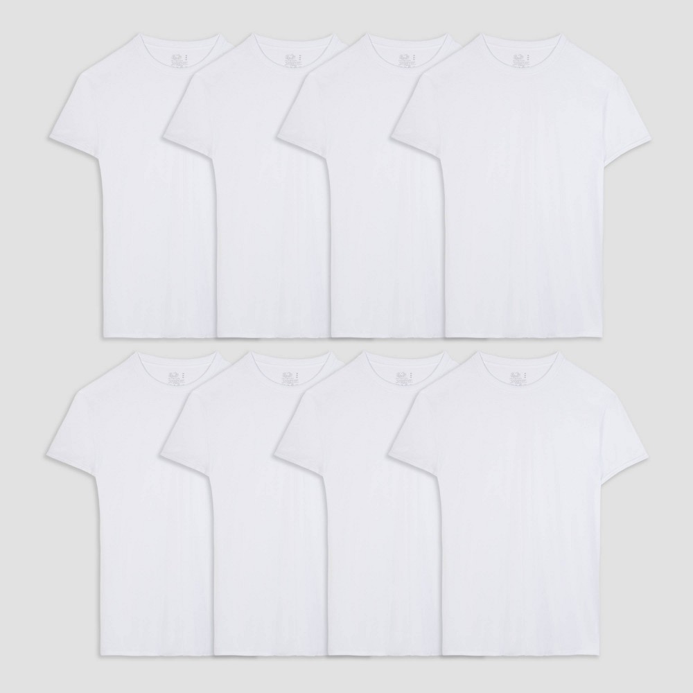 UPC 885306616687 product image for Fruit of the Loom Men's Active Cotton Blend Crew Neck Undershirt - White L | upcitemdb.com