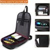 Sling Bag for Men 14-16",Crossbody Bag with USB Charging Port Fits 10.2inch iPad, Casual Daypack, Black - 2 of 4