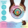 Treasures Gifted Afro Unicorn Dessert Plates 7in - Disposable Paper Plates - Afro Unicorn Birthday Party Supplies - 3 of 4