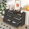 30.31 In. Drawer dresser cabinet,Sideboard,bar cabinet,Buffet server console,table storge cabinets - 4 of 4