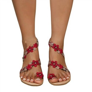 Women's Wo's Toe Loop Flats Sandals - Trendsi - 1 of 3