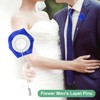 Unique Bargains Wedding Groom Boutonnieres Rose Flower Lapel Pins for Men 1 Pc - 4 of 4
