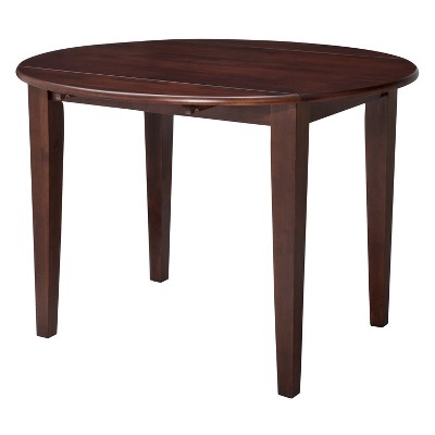 Dolce Drop Leaf Solid Wood Dining Table - Brown