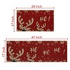 Christmas Door Mat Easy Jute Washable Entrance Rug with Non Slip TPR Rubber Backing - 2 of 4