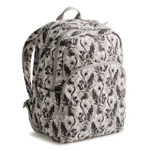 Vera Bradley‎ Quilted Floral Backpack Black White Beige Adjustable Straps Vera Bradley Bedford Blooms Campus Backpack – ShopCGX main image 3