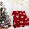 Lomsoe Christmas Throw Blanket Candy Cane Flannel Throw Blanket Super Soft Warm Bed Blanket Christmas Holiday Decor. - 3 of 4