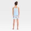 Girls' Bluey Tight Fit Tank Pajama Set - Blue - 2 of 4