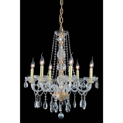 Elegant Lighting Verona 6 - Light Chandelier in  Gold